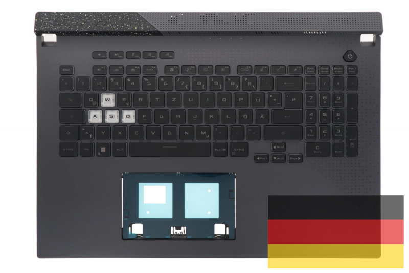 Backlit German keyboard for Asus ROG Strix G17