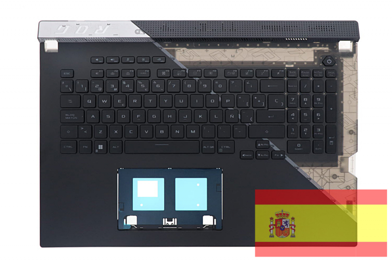 Official Spanish Keyboard for Asus ROG Strix SCAR 17 SE