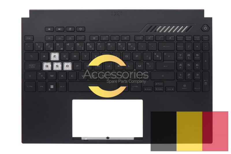 Asus black backlit Belgian keyboard