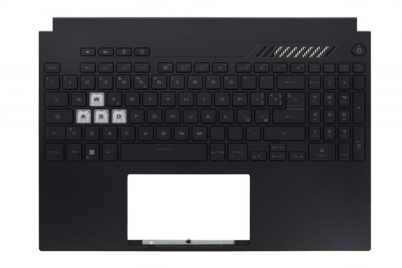 Asus TUF Dash F15 Italian QWERTY Backlit Keyboard