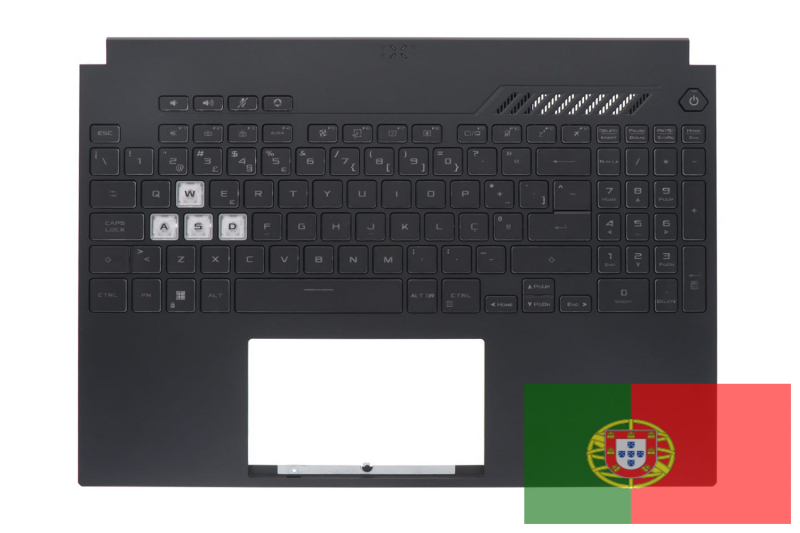 Asus TUF Gaming Portuguese Black Backlit Keyboard