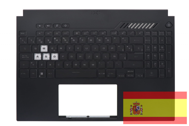 Asus TUF Gaming Black Backlit Spanish Keyboard