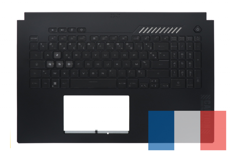 Asus TUF Gaming French Black Backlit AZERTY Keyboard - Official Asus