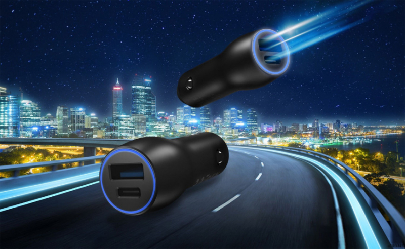 Asus USB A - USB C Double Cigarette Lighter Charger