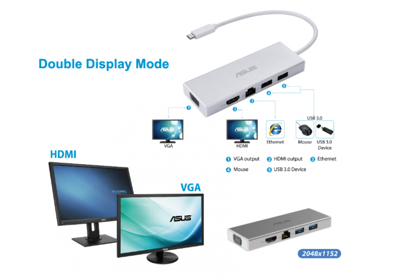 Asus Grey OS200 Docking Station for Laptops