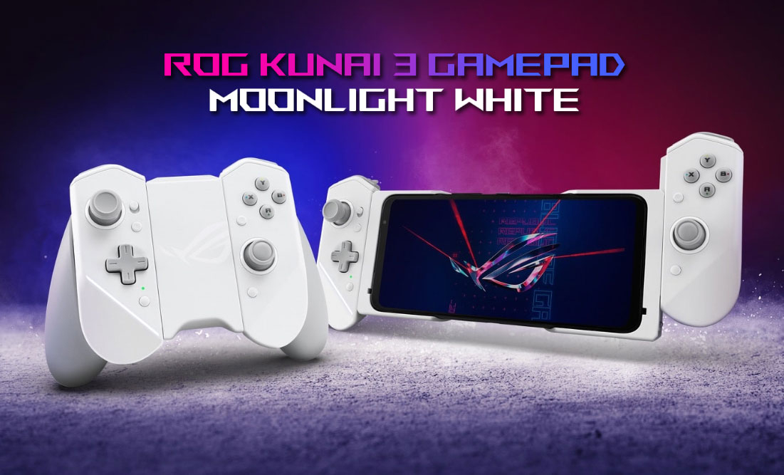 Gamepad Asus ROG Kunai 3 Moonlight White pour ROG Phone 6