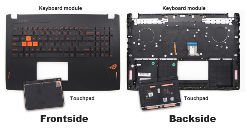 Clavier et pavé tactile pour ordinateur portable Asus