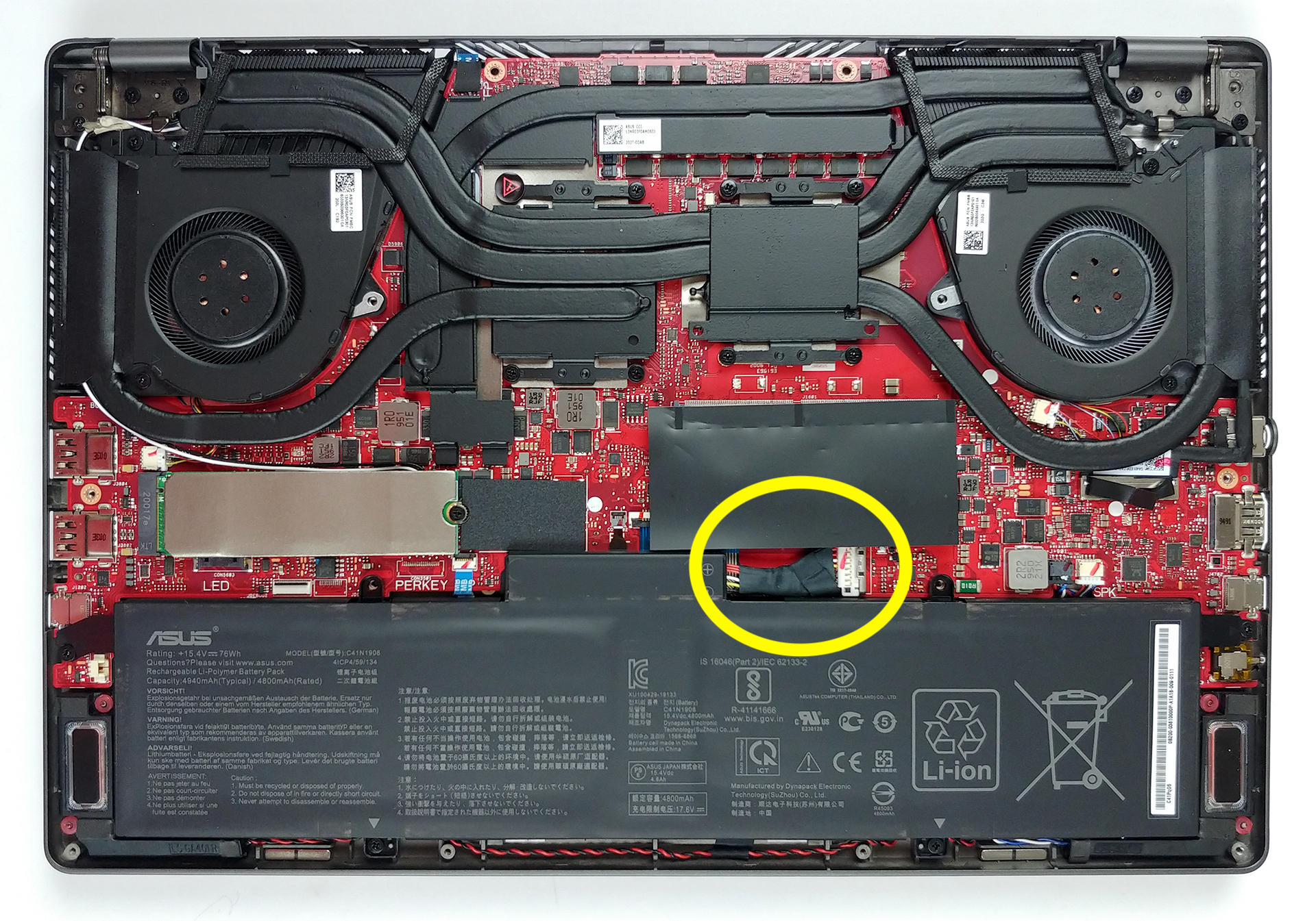 Disconnect the battery cable