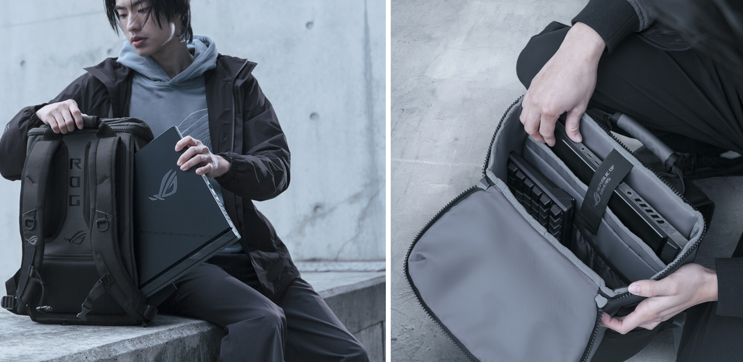 Asus Backpack ROG Ranger BP2701 grey Cybertext Edition
