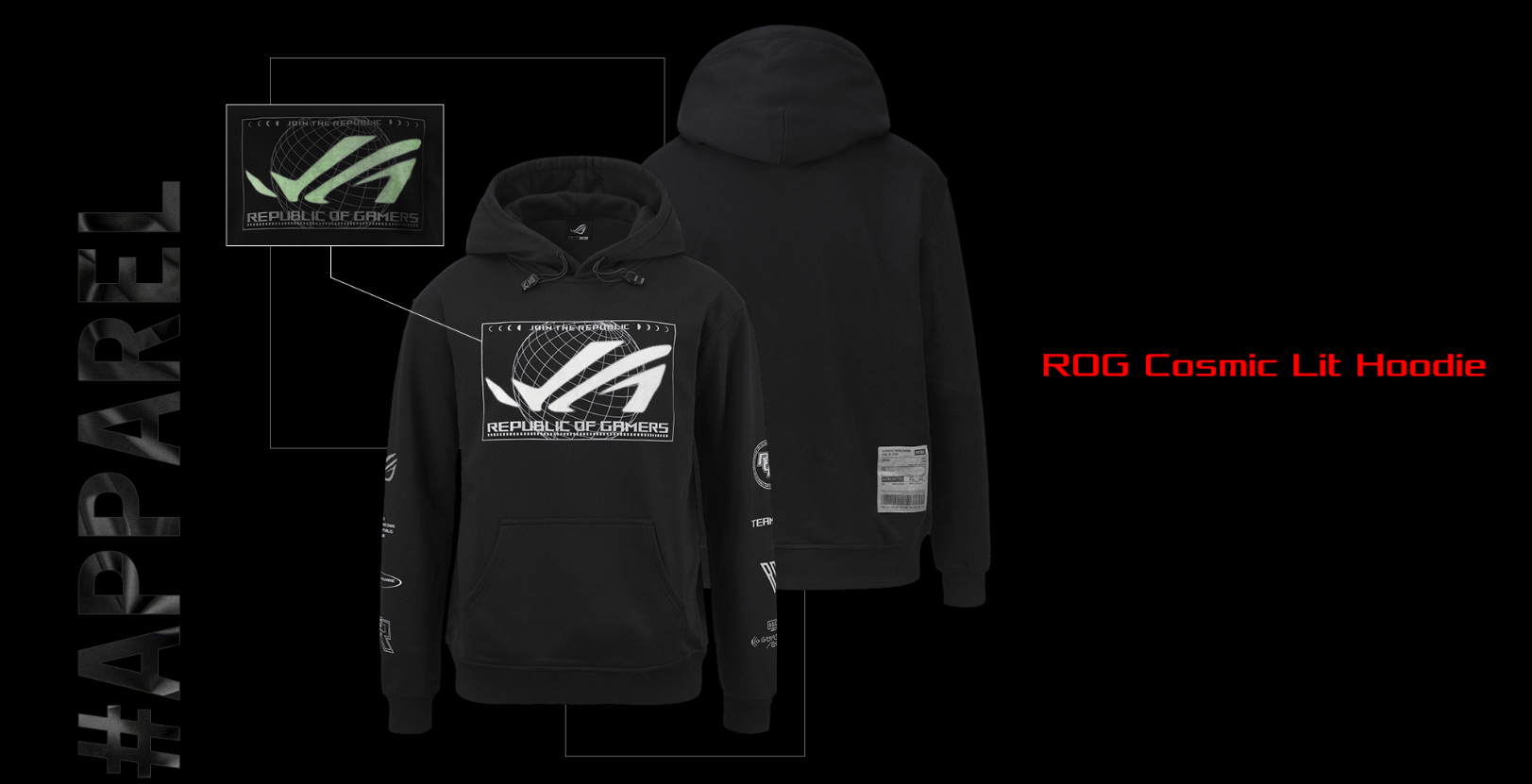 ROG Cosmic Lit Hoodie L