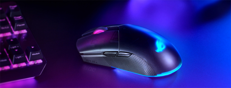 Black wireless gaming mouse Asus ROG Pugio II