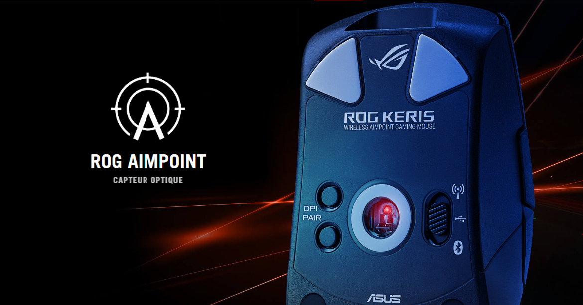 ROG Keris Wireless Aimpoint White Mouse