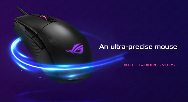 Strix Impact II ambidextrous gaming mouse black