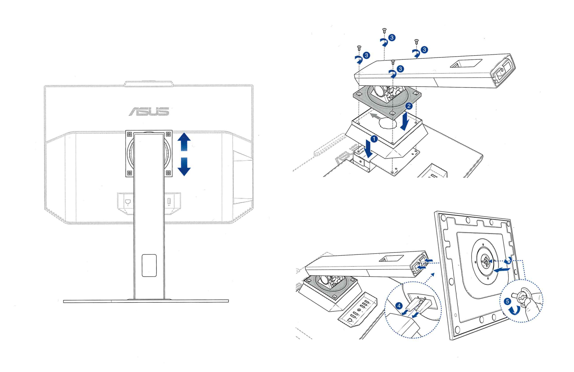 Complete black stand for All-in-One Asus