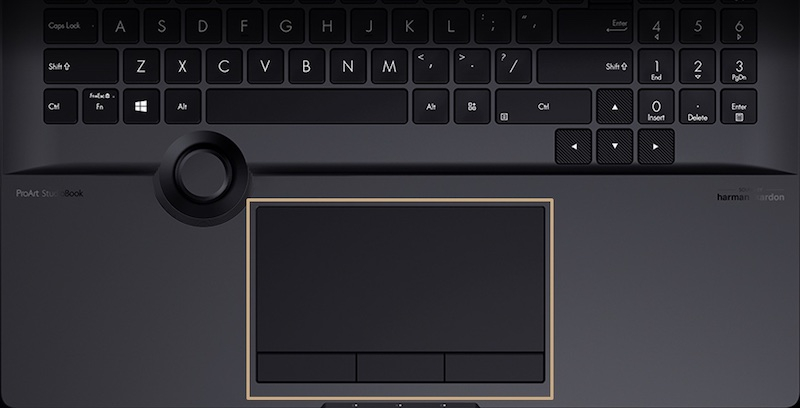 Asus laptop trackpad