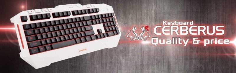 Cerberus white keyboard