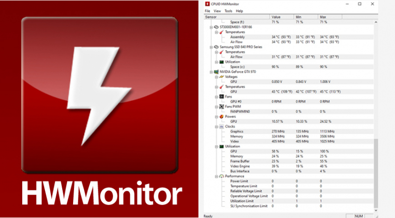 HWMonitor software