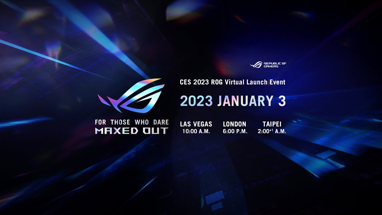 Asus ROG Virtual Launch event