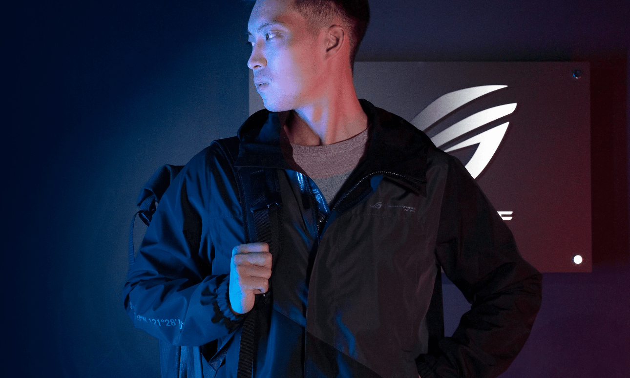 The visual appeal of the ROG Space Windbreaker is sure to catch the eye
