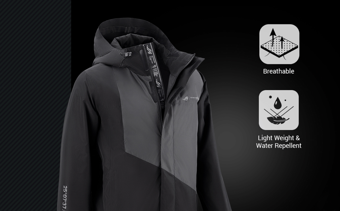 The ROG Space Windbreaker asserts its gaming roots