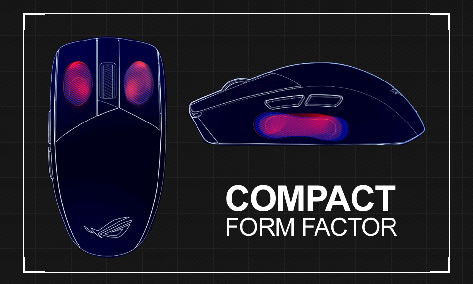 compact form factor with a weight of 57 g