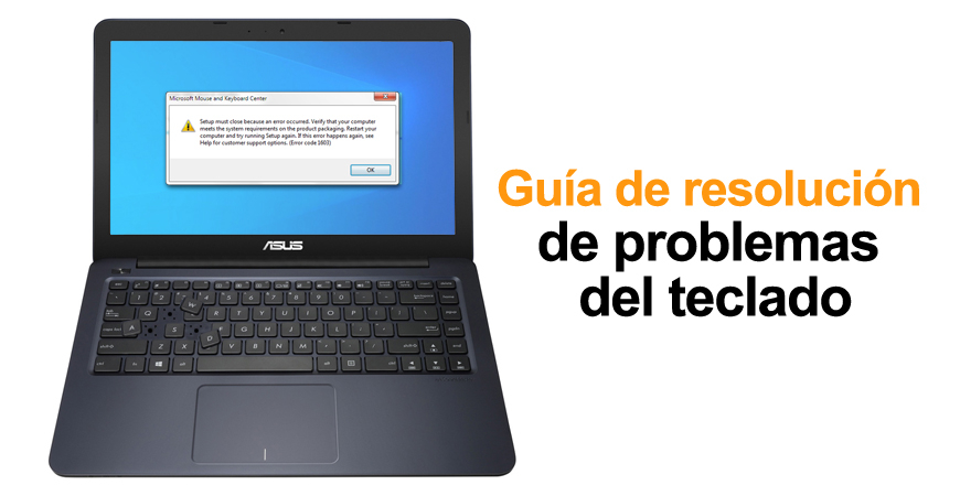 Guía de resolución de problemas del teclado