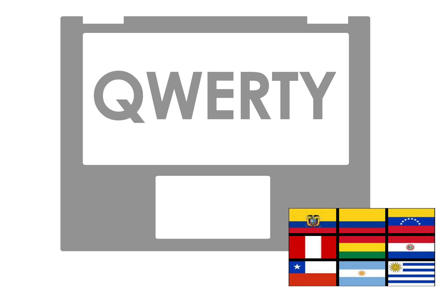Asus Dark Grey Latin America QWERTY keyboard