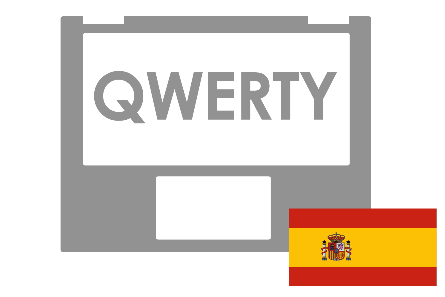 Asusrey backlight Spanish QWERTY keyboard