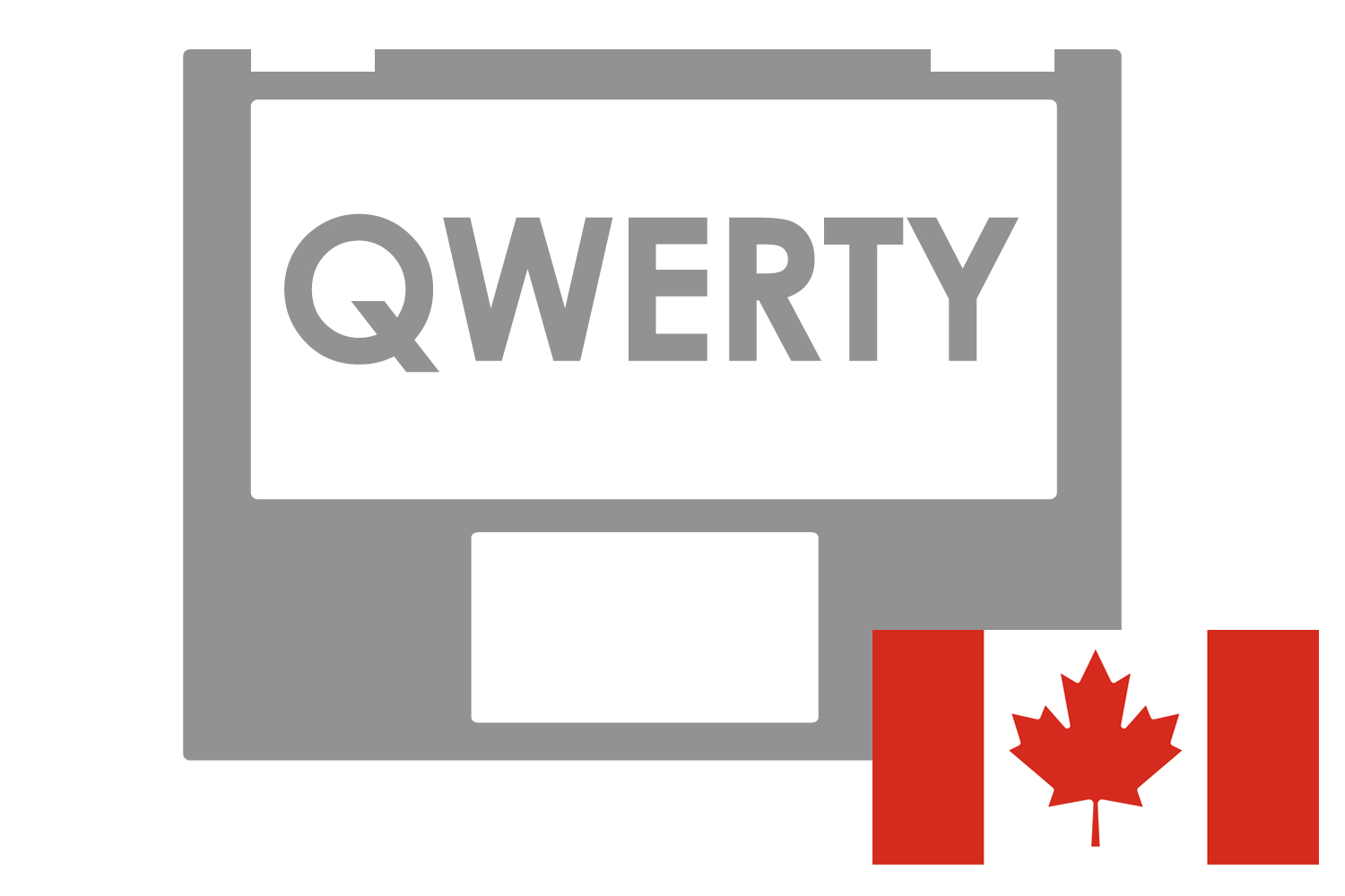 Asus Dark Grey Canadian QWERTY keyboard