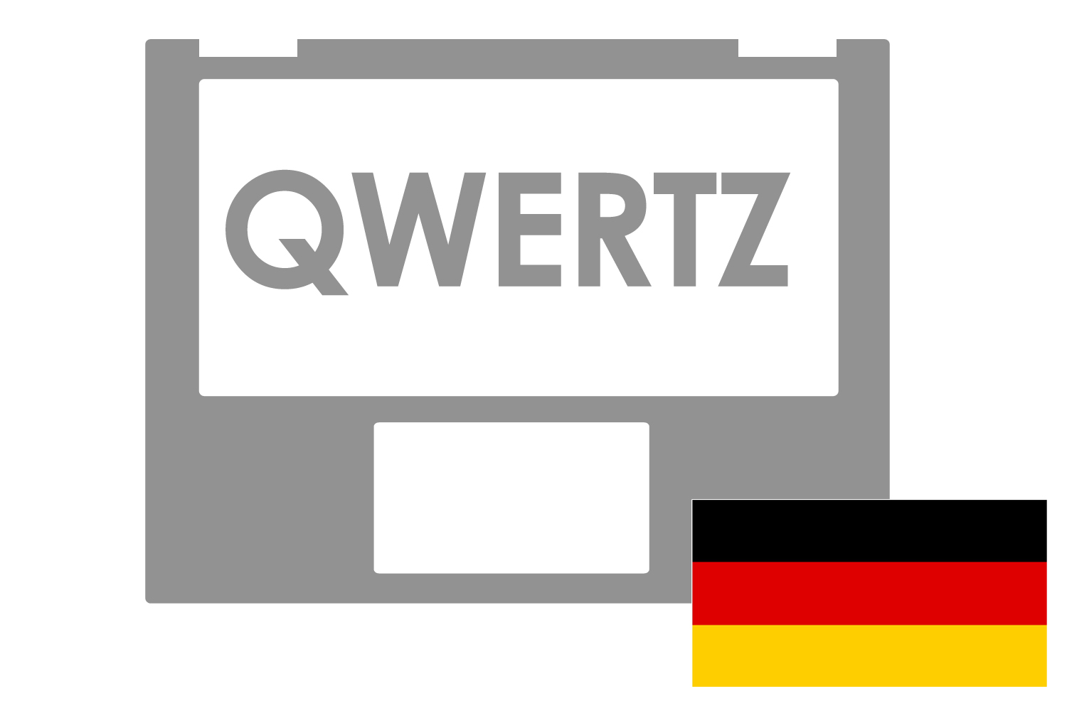 Asus Red German QWERTZ keyboard