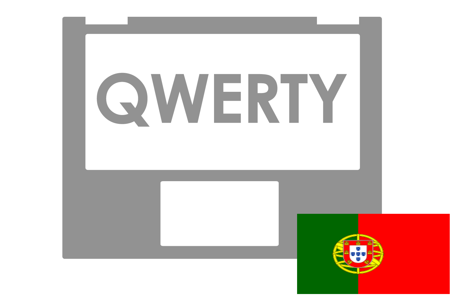 Asus Silver Portuguese QWERTY keyboard