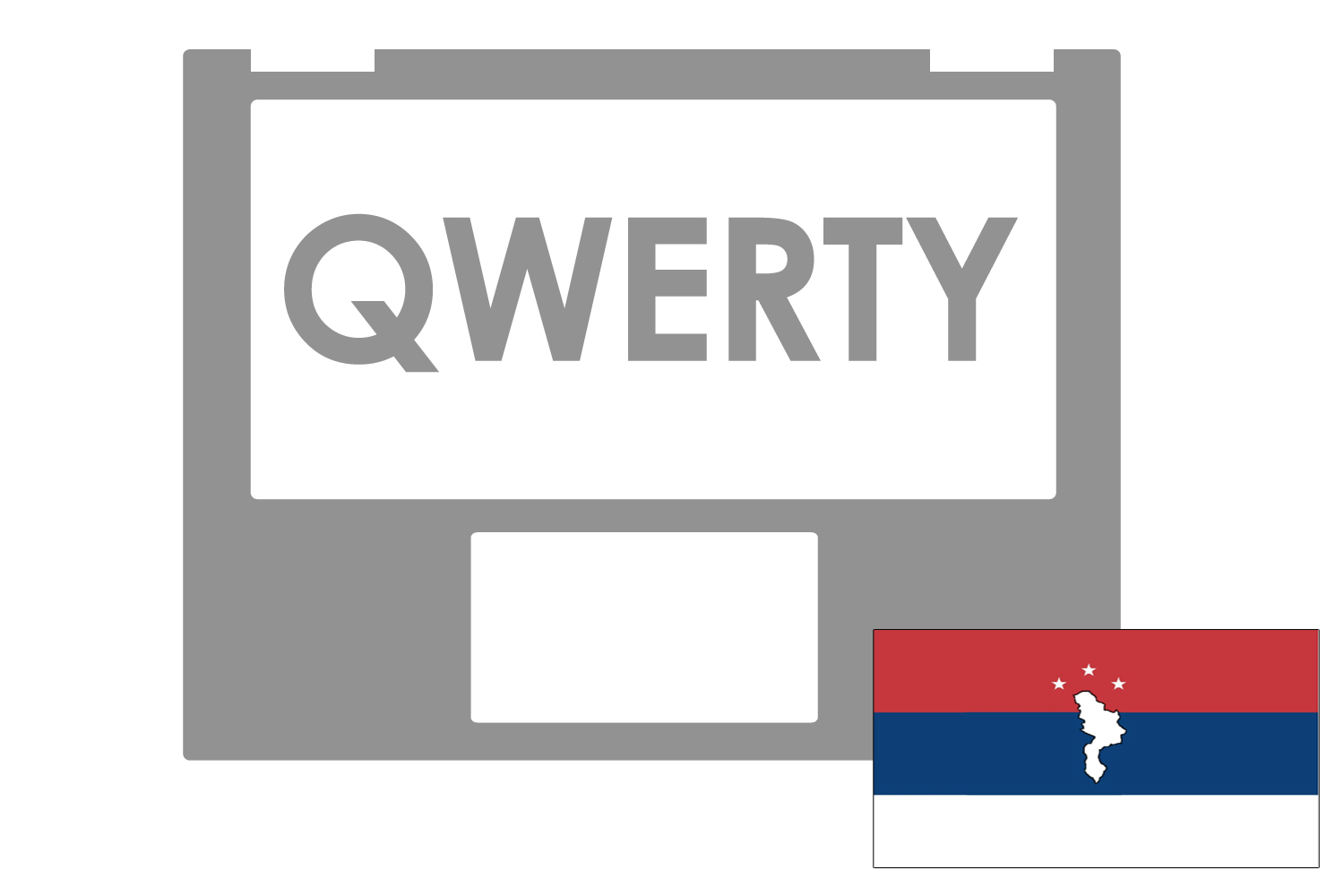 Asus Western Balkan QWERTY keyboard